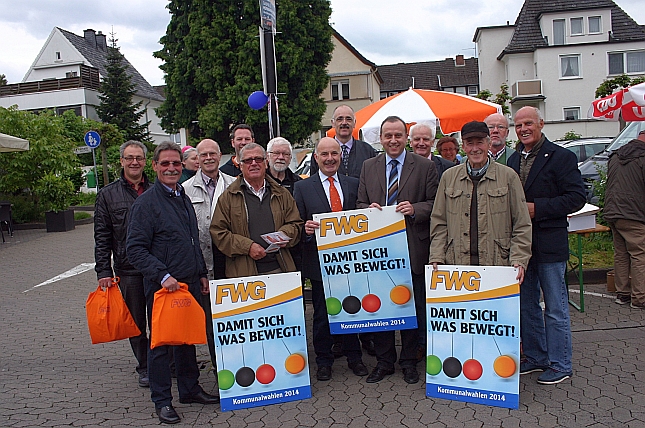 Spitzenkandidaten der Kreis-FWG standen in Bad Breisig Rede und Antwort